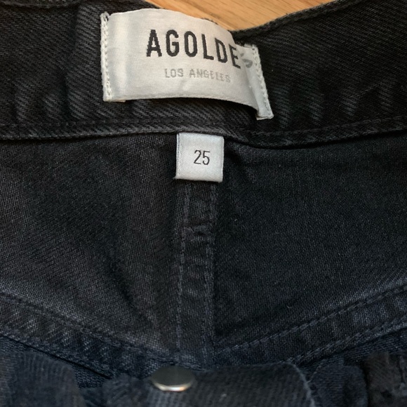 Agolde black jean shorts - Picture 2 of 3
